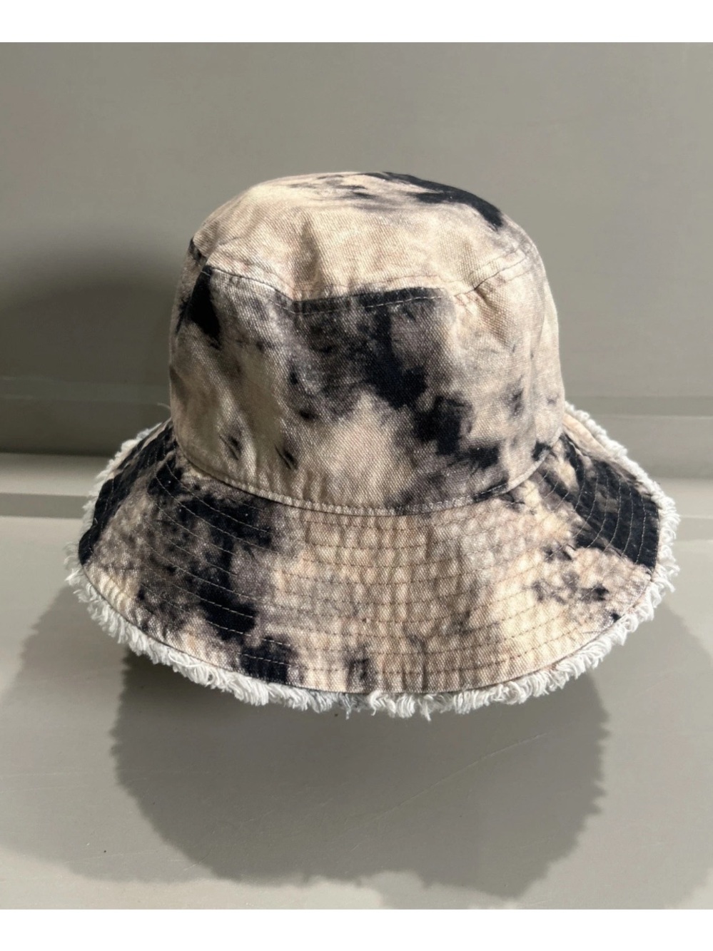 Sonoma Women’s Tie Dye Pink And Black Bucket Sun Hat Beach Loungewear OSFM